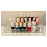 20 Bottles of Essie Nail Polish with Organizer