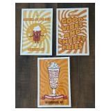 Three Whimsical Cheez-it Motif Prints