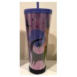 Five Starbucks Tumblers including Starbucks Halloween 2020 Black Cat Moon Stars Purple 24 Oz Venti Tumbler