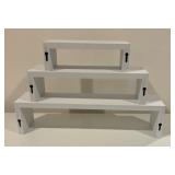 Three Decorative White Shelves
