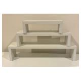 Three Decorative White Shelves