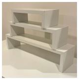 Three Decorative White Shelves