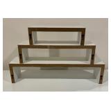Three Decorative White Shelves
