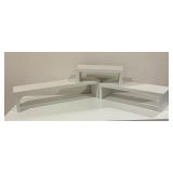 Three Decorative White Shelves