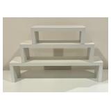 Set of Three Decorative White Shelves