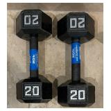 20 and 45 Pound Weights by Fitness Gear and Weider