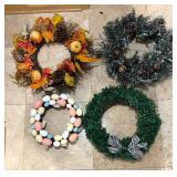 Four Festive Wreaths