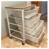 Four Drawer Organizational Cart