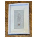 Beautiful Framed Feather Decor