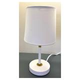 Two Lovely Little White Table Lamps