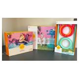 New Sun Squad Basketball Hoop, Horseshoe Ring Toss and Pool Float