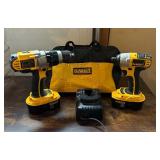 DeWalt DC825 Cordless Impact Driver and DeWalt DCD950 Cordless Drill Driver Hammer Drill