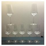 Seven Villeroy and Boch Wine Glasses