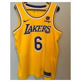 Lebron James Authentic Nike Icon Edition Lakers Jersey NBA 75th Anniversary