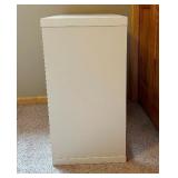 White Four Cubby Storage with Two Storage Bins