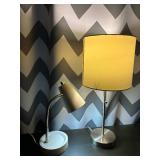 Two Petite Table Top Lamps