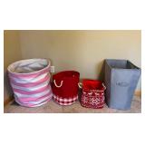 Variety of Cloth Storage Bins / Hamper