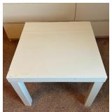 Vintage White Parsons / Side Table