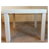 Vintage White Parsons / Side Table