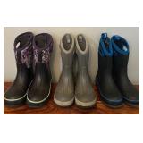 Youth Bogs and DSG Kids Rain Outdoor Boots