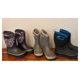 Youth Bogs and DSG Kids Rain Outdoor Boots