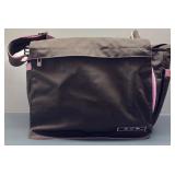 Ju-Ju-Be Brown and Pastel Pink Diaper Bag