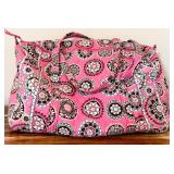 Two Beautiful Overnight Bags by Vera Bradley / Black with Paisley and Pink with Geometric Flowers