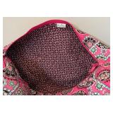 Two Beautiful Overnight Bags by Vera Bradley / Black with Paisley and Pink with Geometric Flowers