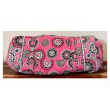Two Beautiful Overnight Bags by Vera Bradley / Black with Paisley and Pink with Geometric Flowers