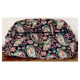 Two Beautiful Overnight Bags by Vera Bradley / Black with Paisley and Pink with Geometric Flowers