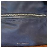 Marc Jacob Navy Nylon Leather Biker Tote