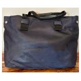 Marc Jacob Navy Nylon Leather Biker Tote