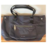 Marc Jacob Navy Nylon Leather Biker Tote