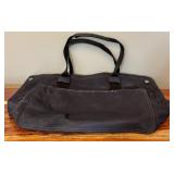 Marc Jacob Navy Nylon Leather Biker Tote