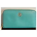 TORY BURCH Robinson Zip Continental Wallet and Tory Burch Black Pouch