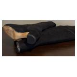 Classy Michael Kors Suede Over the Knee Boots and Tie in the Back and Embellished MK on Heel