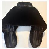 Beautiful Black Faux Fur (Polyester) Shawl Made in China