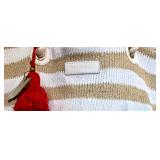 Vera Bradley Open Top Rope Beach Tote with Tassle with Tassels