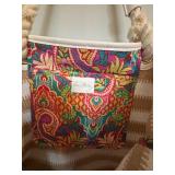 Vera Bradley Open Top Rope Beach Tote with Tassle with Tassels