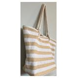 Vera Bradley Open Top Rope Beach Tote with Tassle with Tassels