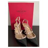 Valentino Rockstud Cages Slingback Pumps