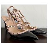 Valentino Rockstud Cages Slingback Pumps