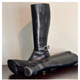 Two Pairs of Gorgeous Black High Boots / Suede and Leather by Tory Birch and BCBG