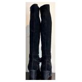 Two Pairs of Gorgeous Black High Boots / Suede and Leather by Tory Birch and BCBG