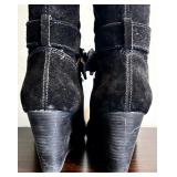 Two Pairs of Gorgeous Black High Boots / Suede and Leather by Tory Birch and BCBG