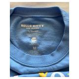 Two Blue Sweatshirts Including Peanuts and Hello Kitty