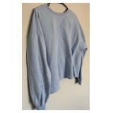 Two Blue Sweatshirts Including Peanuts and Hello Kitty