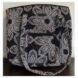 Vera Brady Black and White Paisley Tote Bag and Wallet
