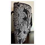 Vera Brady Black and White Paisley Tote Bag and Wallet