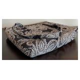 Vera Brady Black and White Paisley Tote Bag and Wallet